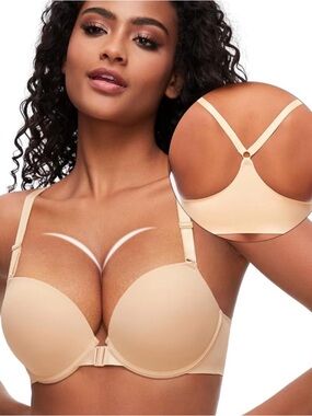 (12) NWT 2pc Gilligan & O'Malley Seamless T-Shirt Bra in Tan